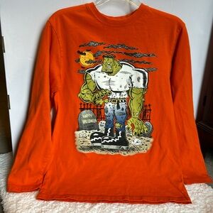 Children’s place Halloween orange long sleeve T-shirt